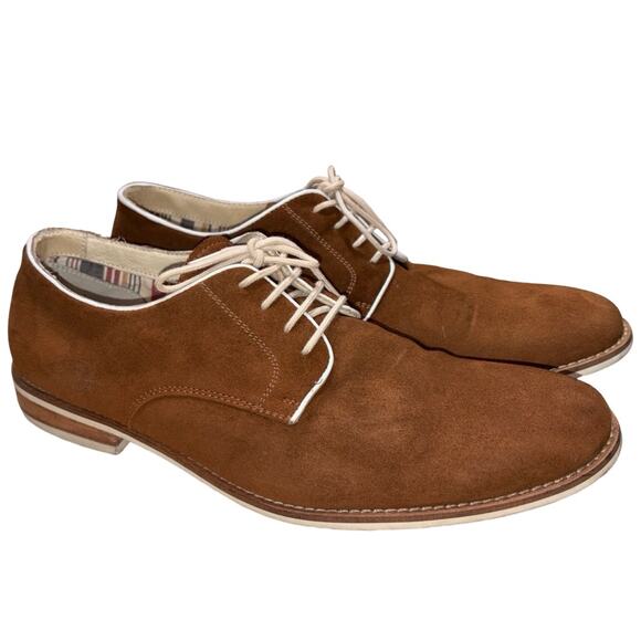 Unline by Alfredo Bannister Brown Suede Oxford Shoes     Size: EU 43 US 10